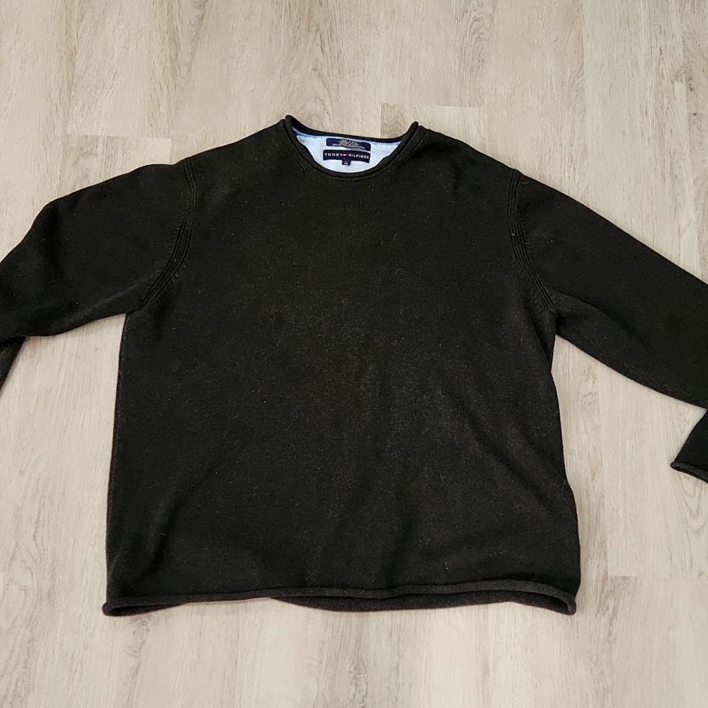 Men's Tommy Hilfiger Sweater L Charcoal